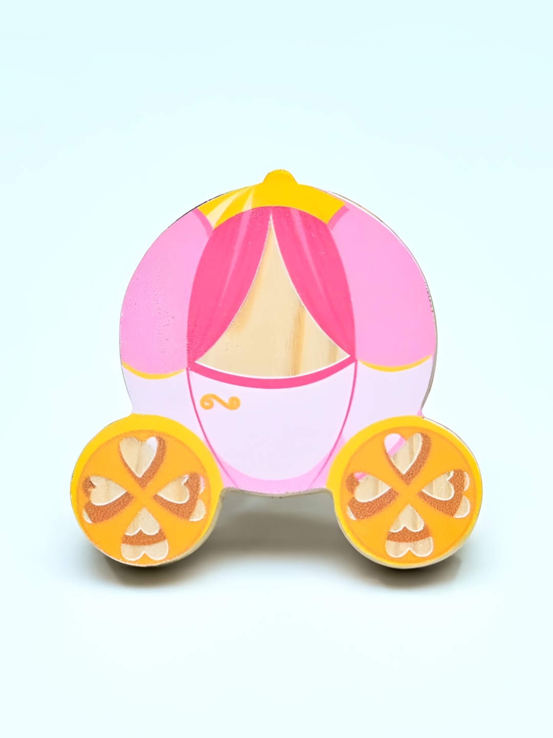 

Pinch of Pretty Yellow & Pink Princess Carriage Printed Wooden Knob