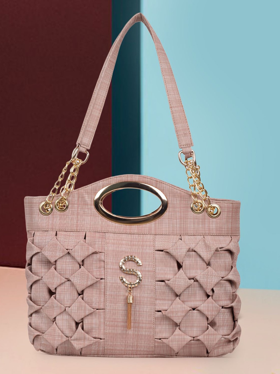 

ROMOFY Satchel with Quilted, Beige