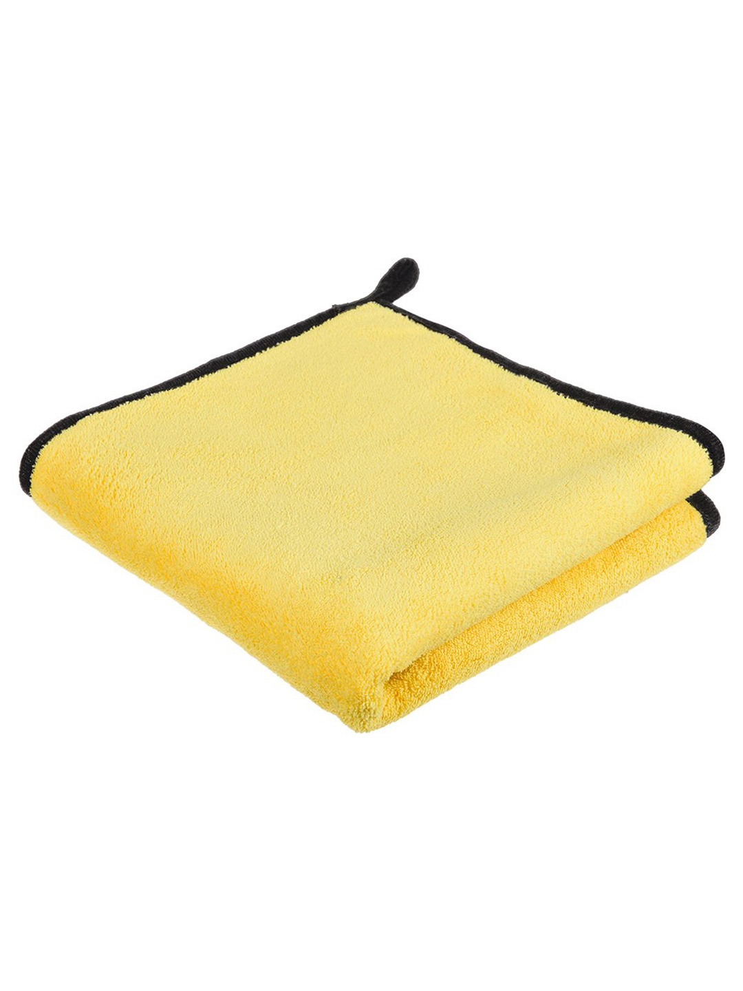 

Kuber Industries Yellow and Black 400 GSM Microfiber Cleaning Cloth