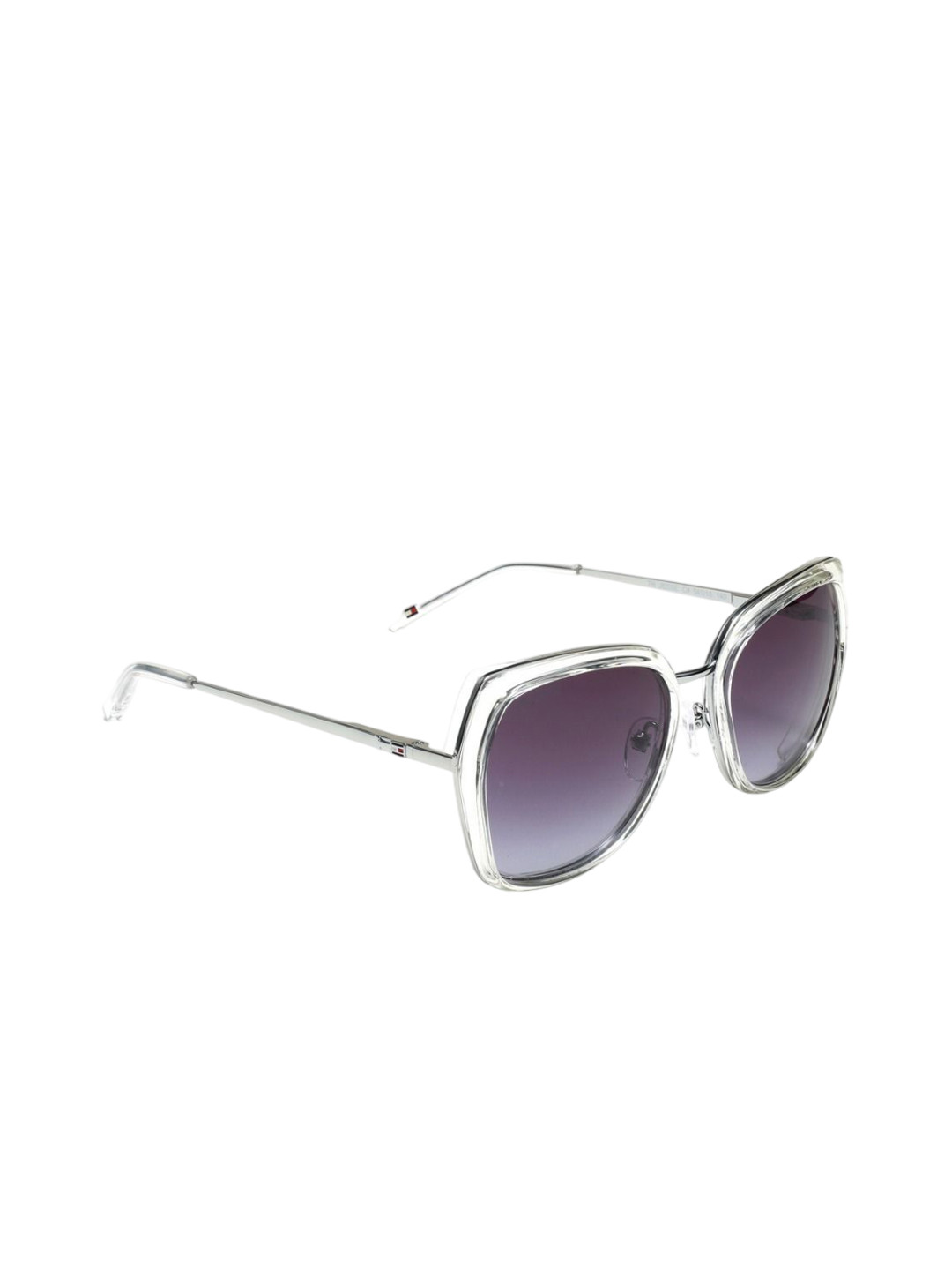 

Tommy Hilfiger Women Square Sunglasses with UV Protected Lens, Grey