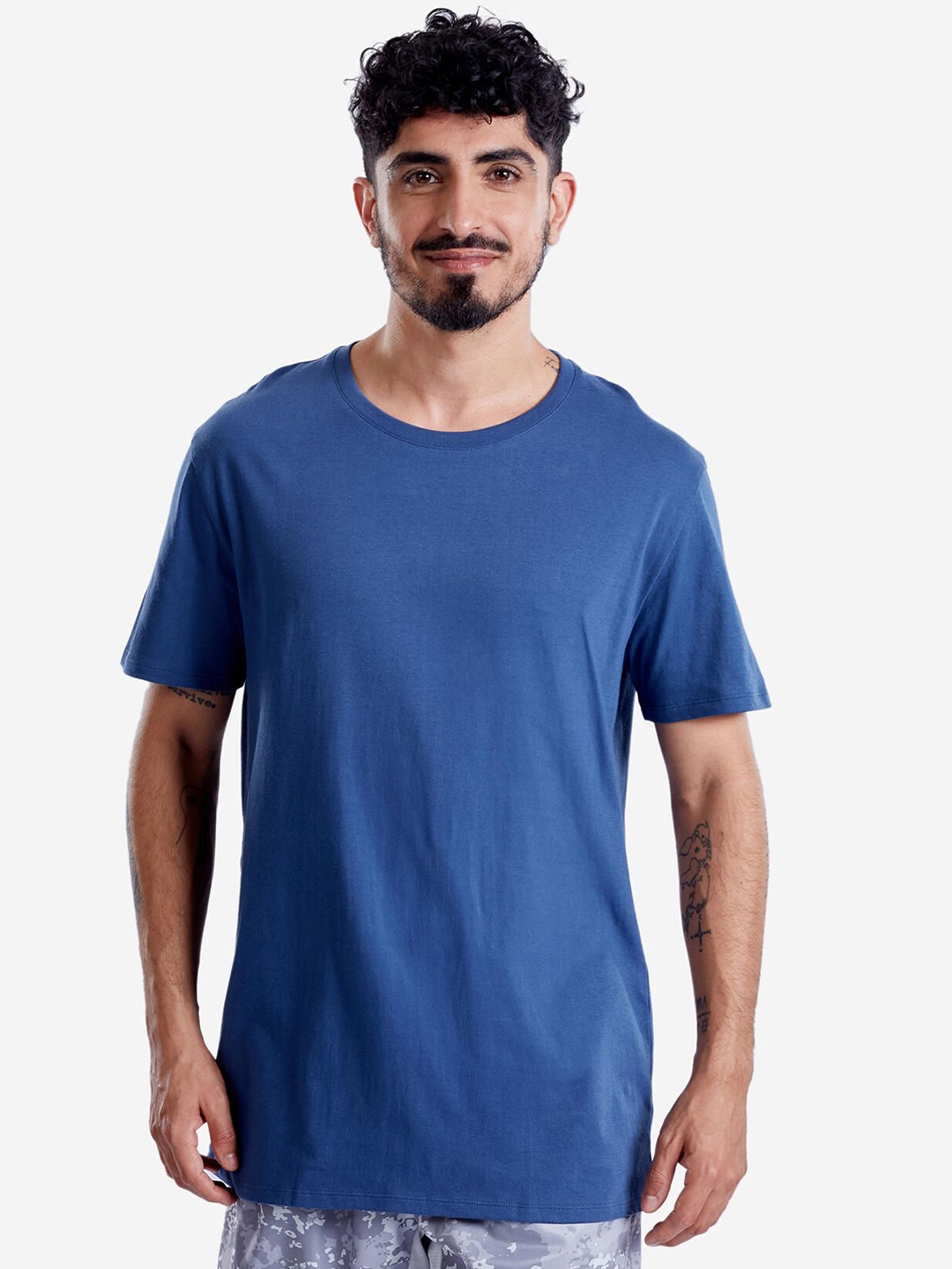 

Domyos By Decathlon Athlete 1 Men Tshirts, Blue