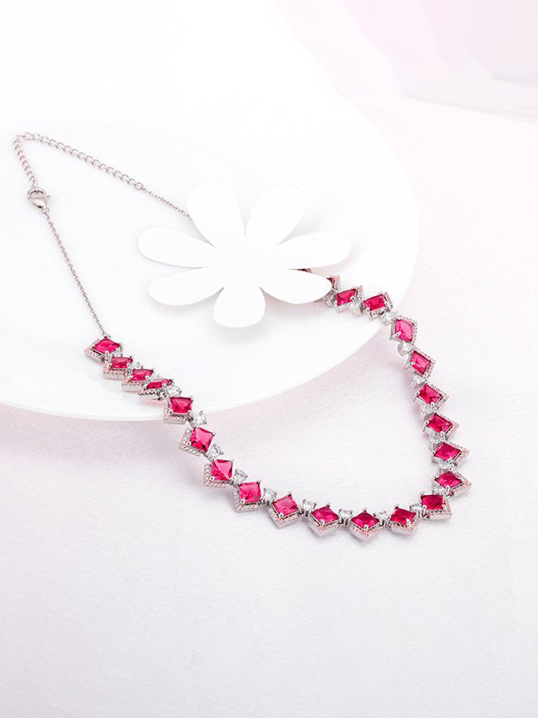 

GIVA Sterling Silver Rose Gold-Plated Necklace