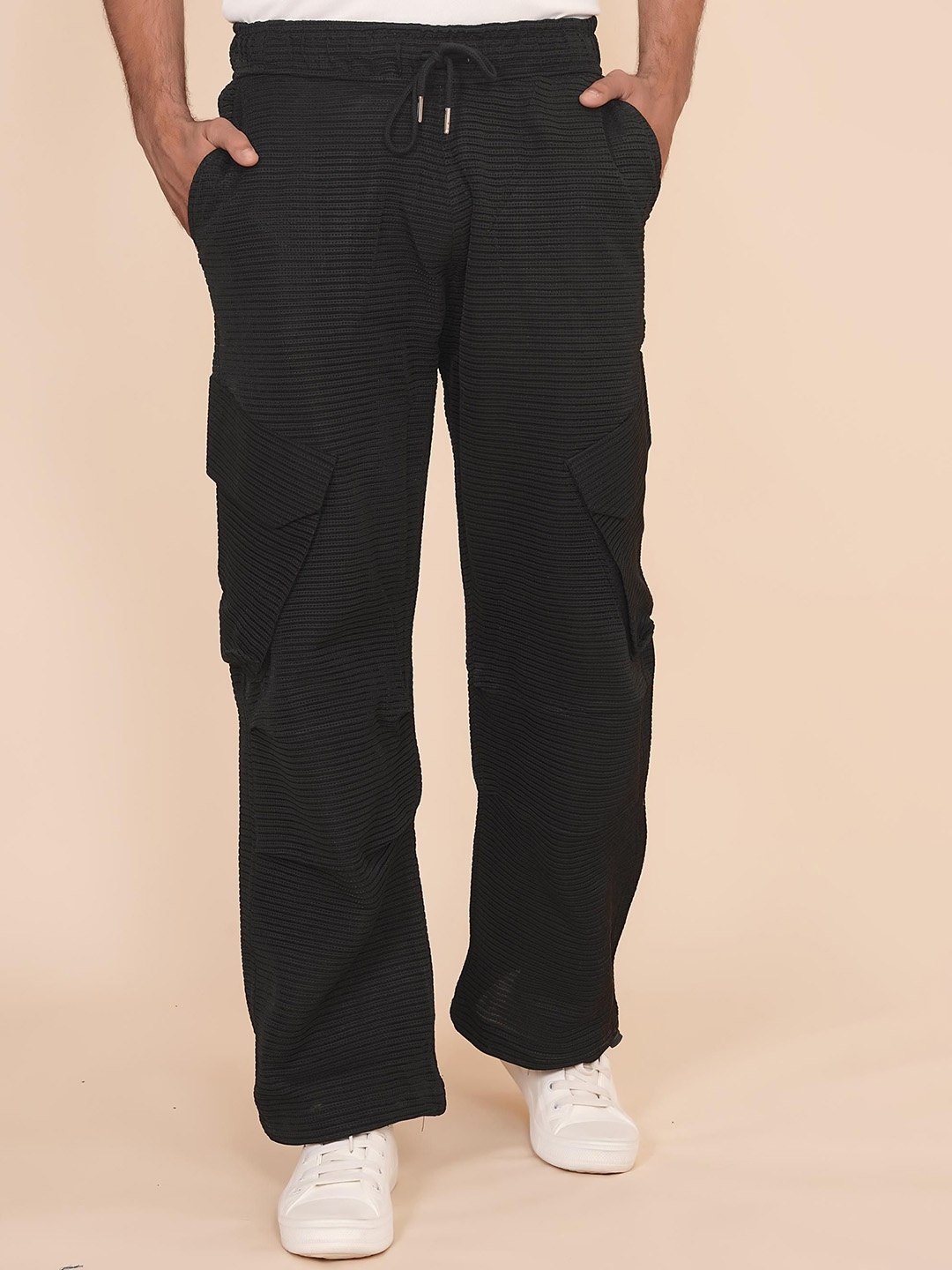 

Moda Rapido Men Cargos Trousers, Black