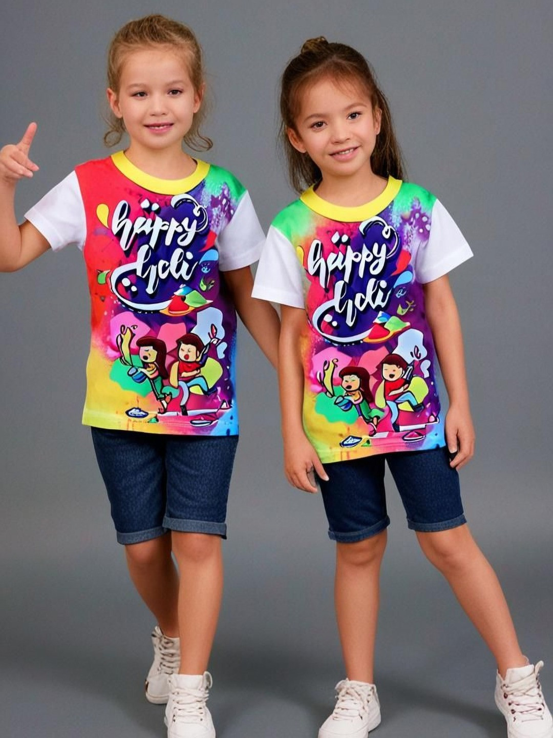 

The Magic Wand Kids Printed Applique T-shirt, White