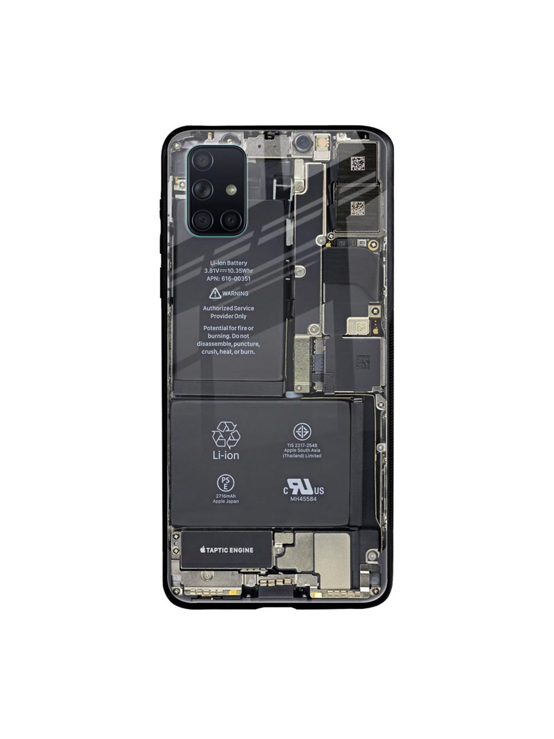 

QRIOH Quirky Printed Samsung Galaxy A71 Back Case Mobile Accessories, Grey