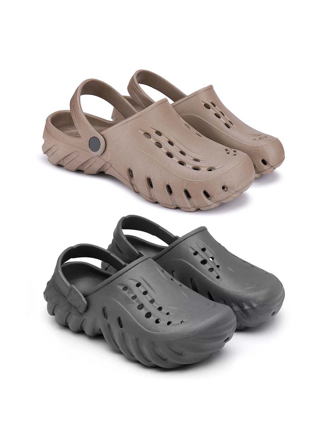 

BERSACHE Men Clogs, Grey