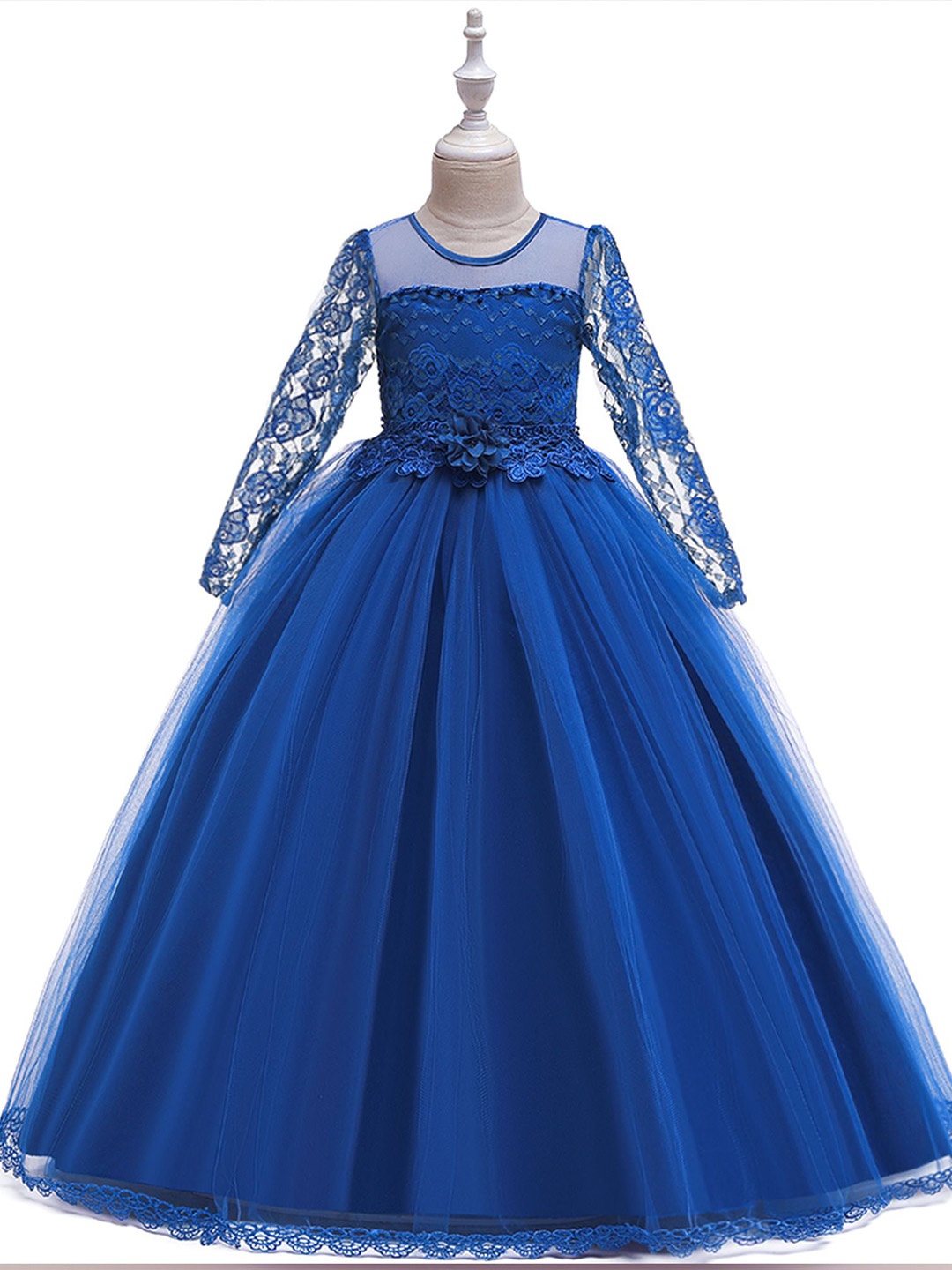 

StyleCast x Revolte Net A-Line Maxi Dress, Blue