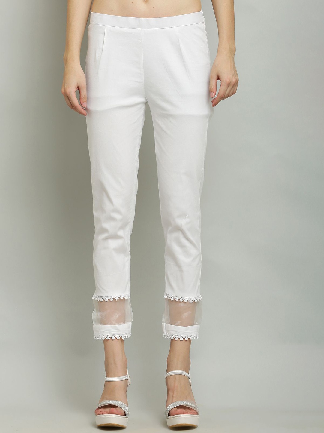 

Sellingsea Women Trousers, White