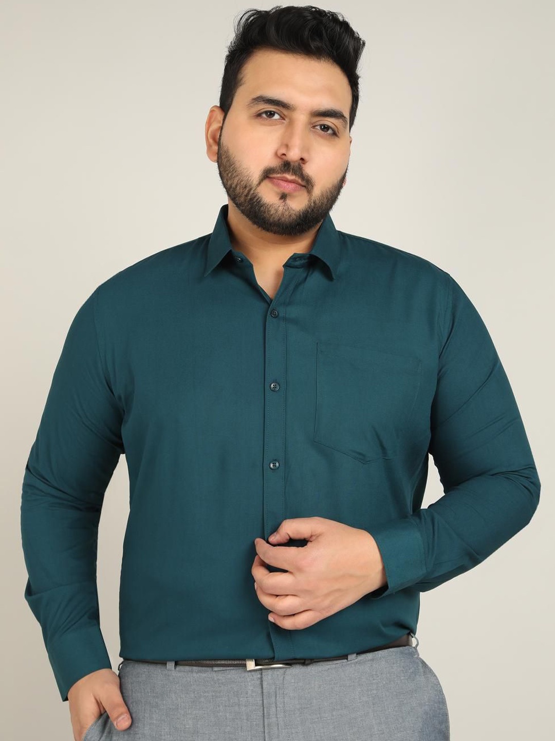 

METRONAUT PLUS Men Classic Opaque Casual Shirt, Green