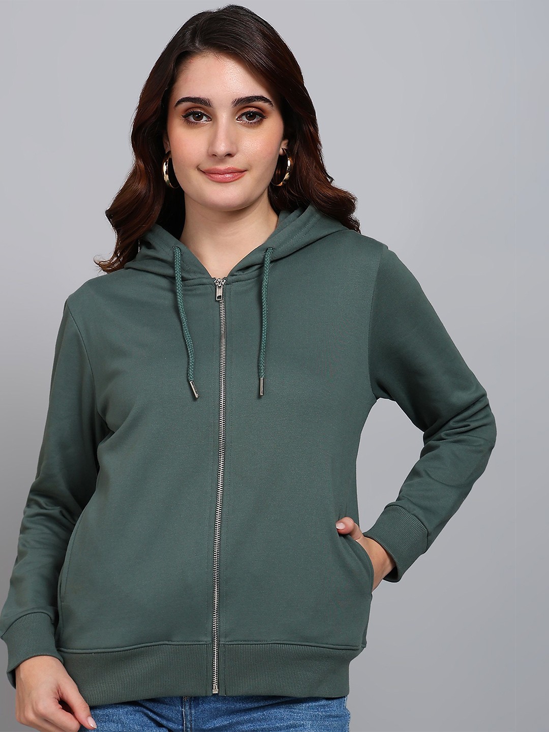 

Alan Jones Women Hooded Sweatshirt, Green