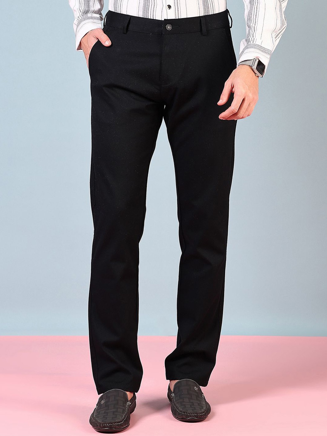 

V-Mart Men Chinos Trousers, Black