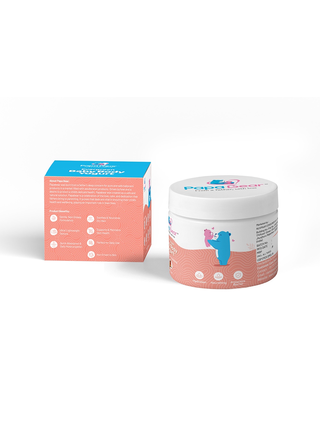 

PAPA BEAR Evergreen Baby Body Yogurt- 100 g, White
