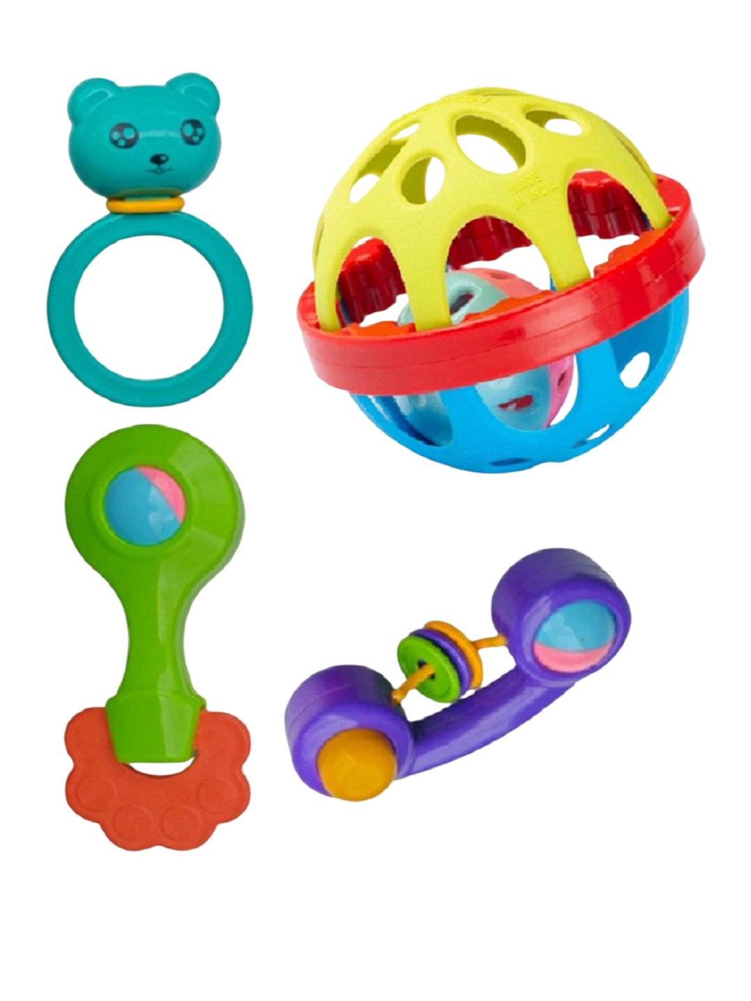 

OPINA BPA Free Rattle Toy Learning and Development Toys, Yellow