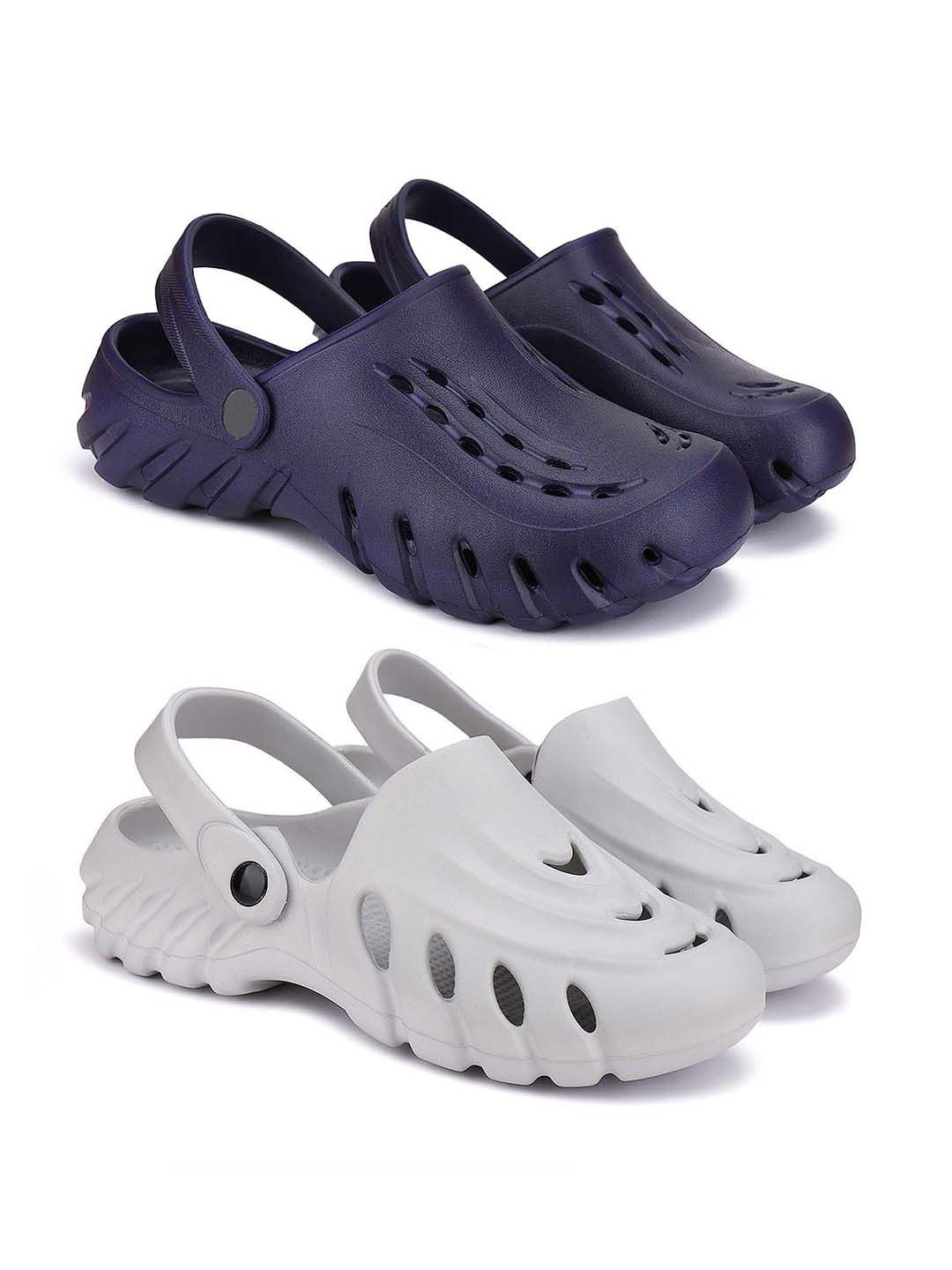 

BERSACHE Men Clogs, Navy blue