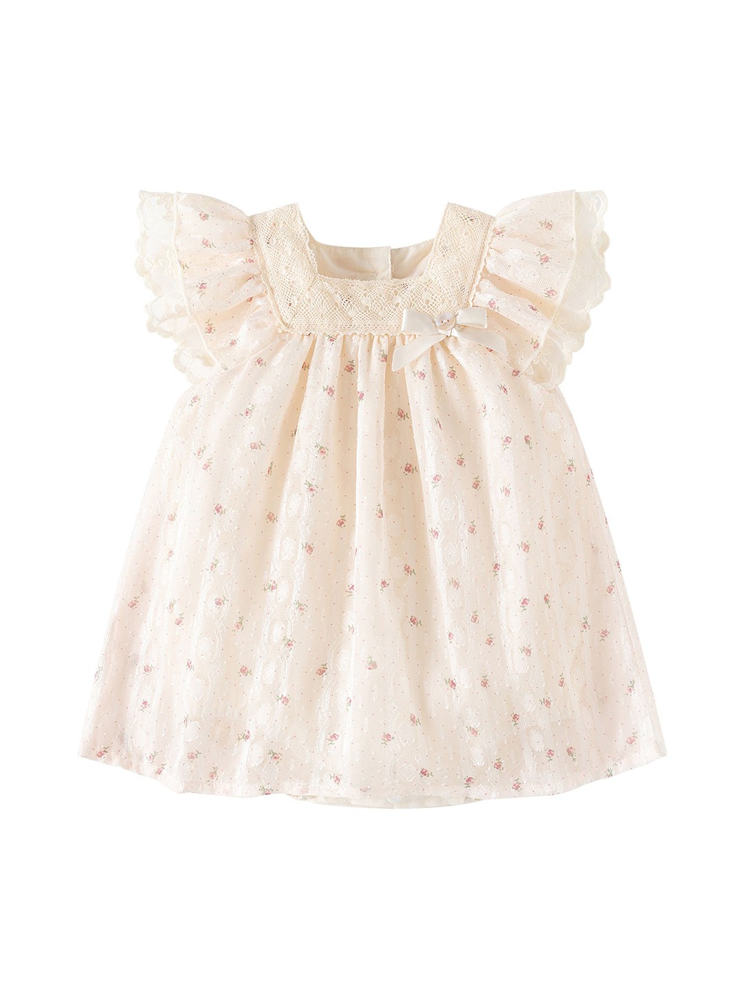 

StyleCast x Revolte Choker Neck Ruffled A-Line Dress, Pink