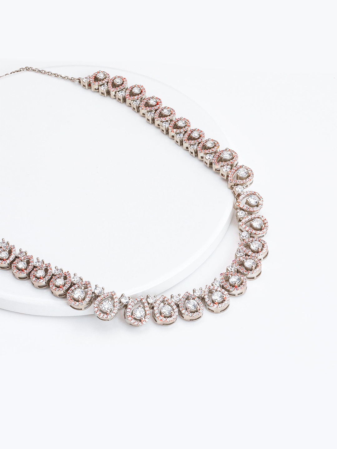 

GIVA Silver Rhodium-Plated Necklace