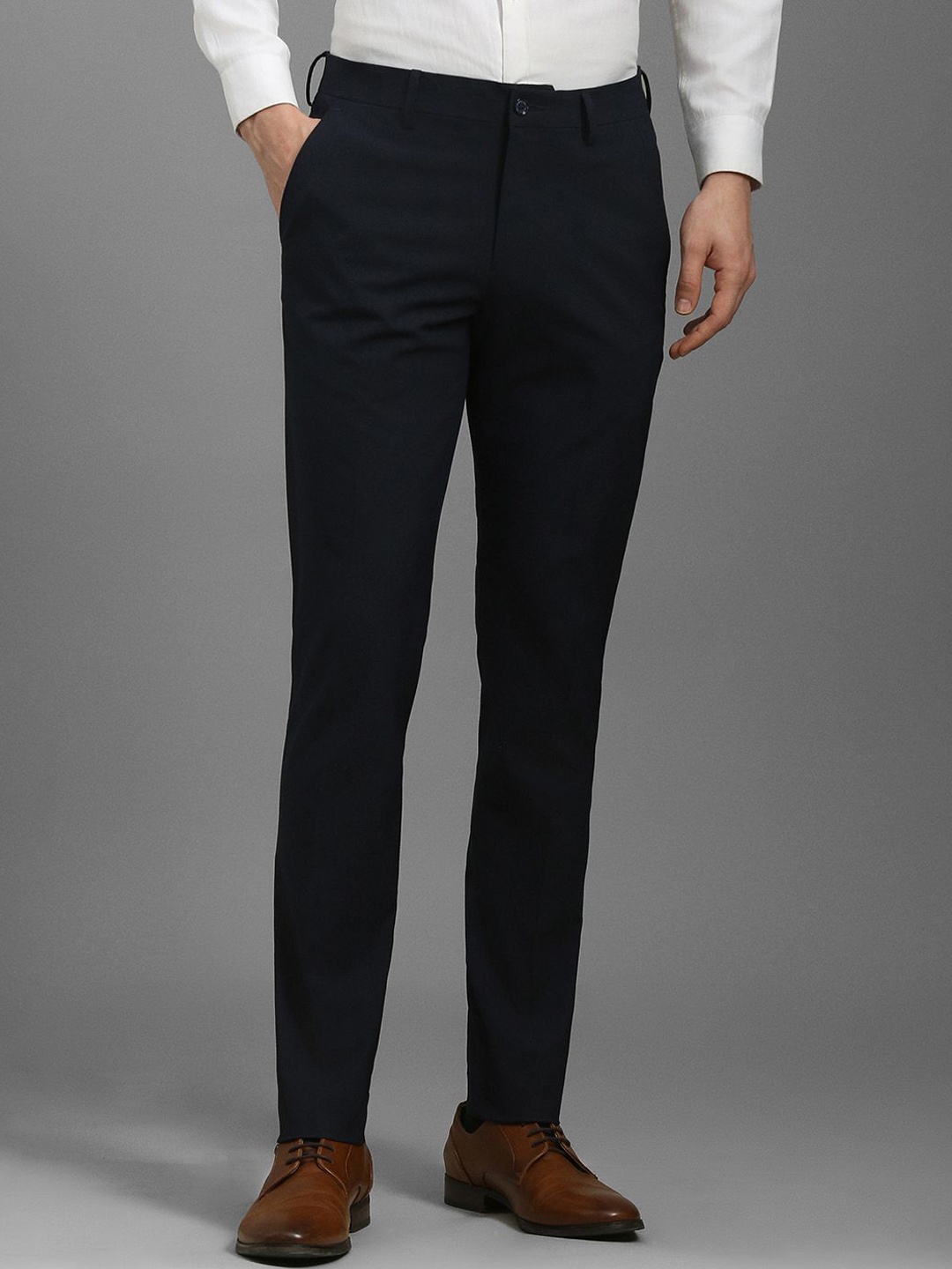

Louis Philippe Men Super Slim Fit Trousers, Black
