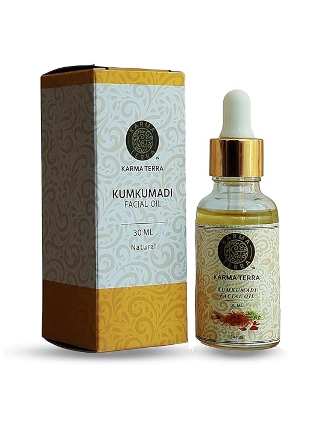 

KARMA TERRA Kumkumadi Tailam For Face Wrinkles & Fine Lines- 30 ml, Gold