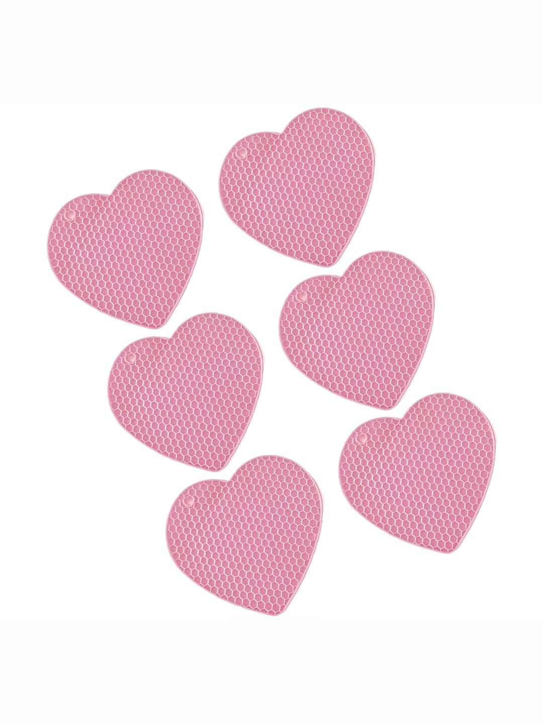 

Baskety Pink 6 Pieces Non-Slip Silicone Trivets
