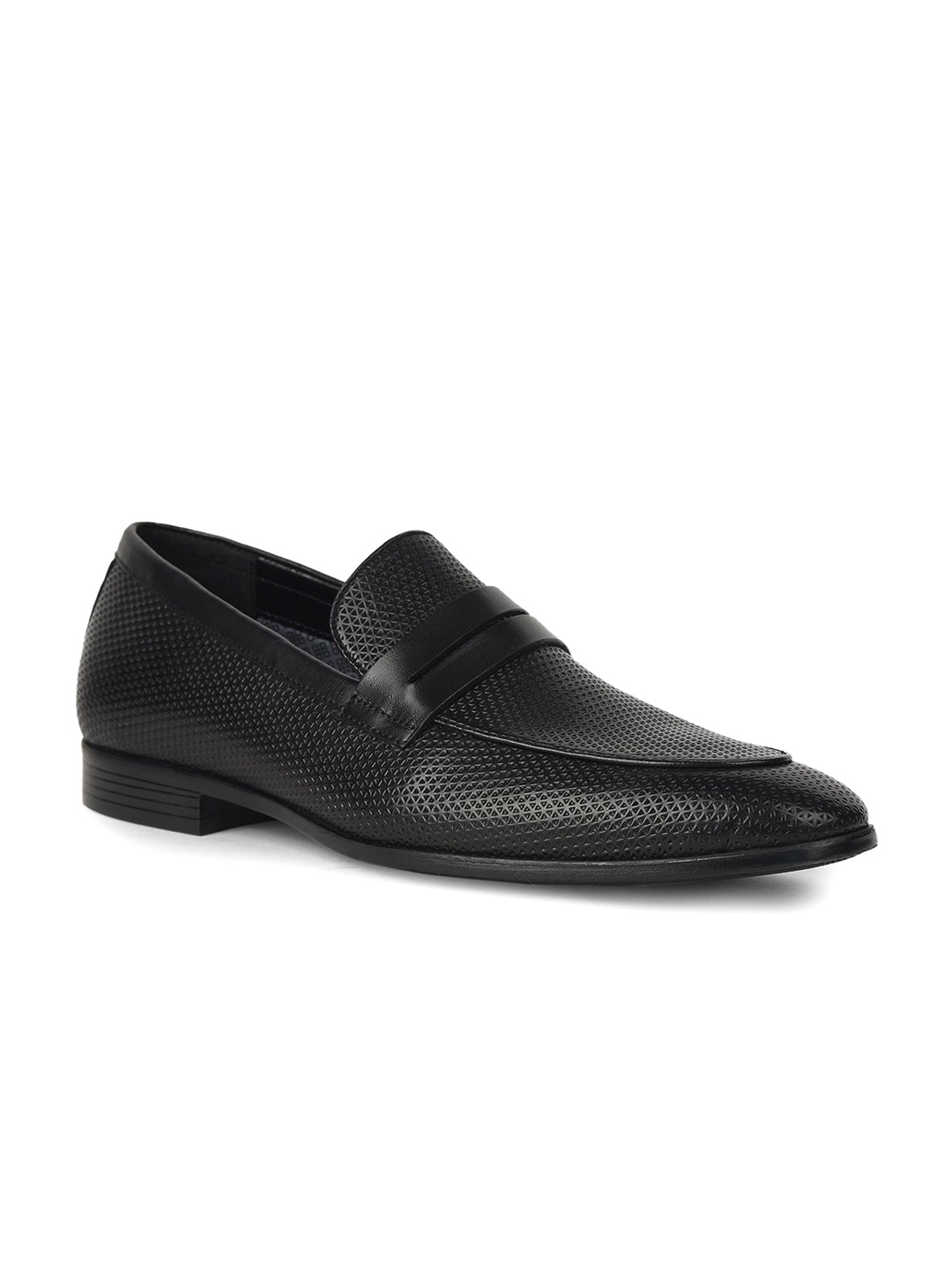 

Bata Men Leather Slip-On Sneakers, Black