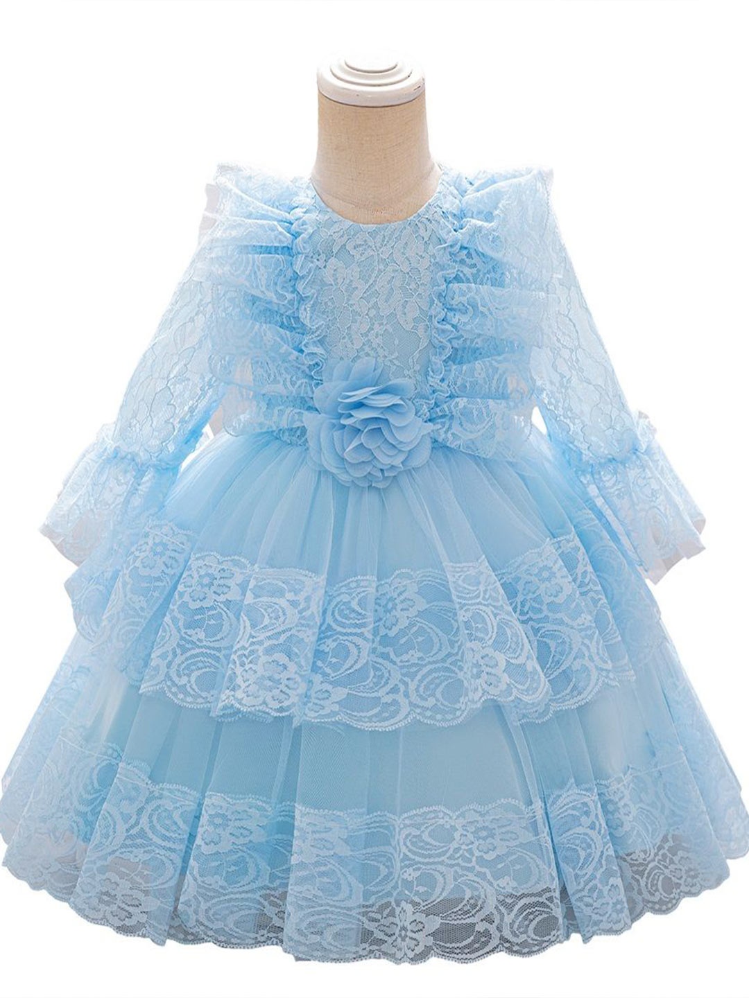 

StyleCast x Revolte Ruffled A-Line Dress, Blue