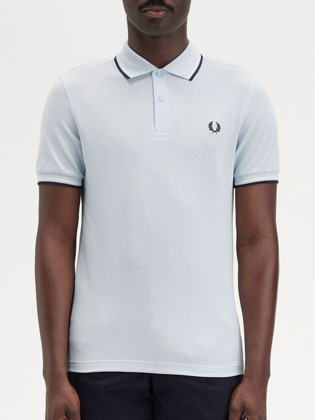 

Fred Perry Men Polo Collar T-shirt, Na