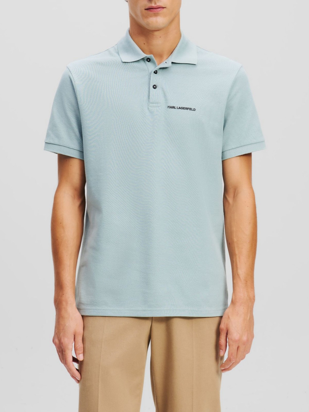 

Karl Lagerfeld Men Polo Collar Pockets T-shirt, Blue