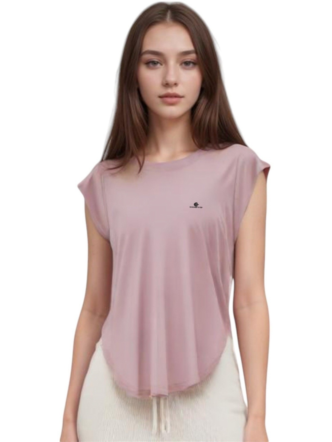 

CASMIR Women Extended Sleeves T-shirt, Pink