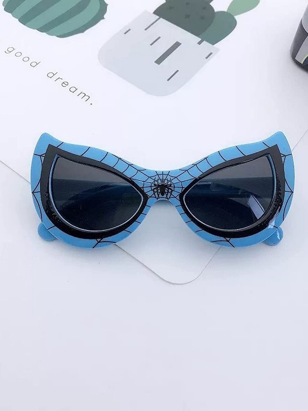 

SHOP FRENZY Unisex Kids Fashion with UV Protected Lens Sunglasses, Black