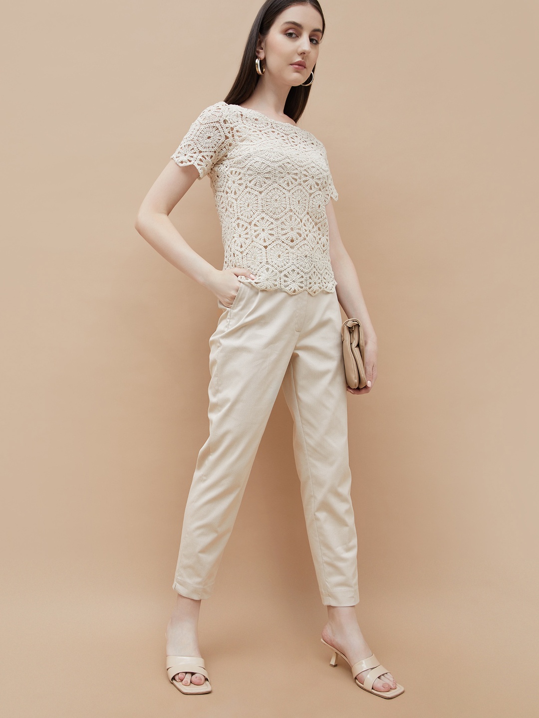 

CODE by Lifestyle Women Trousers, Beige