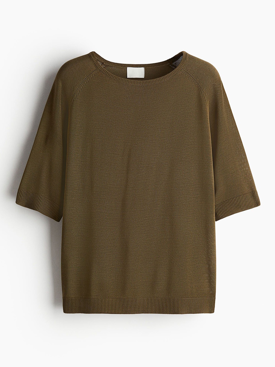 

H&M Knitted T-Shirt, Green