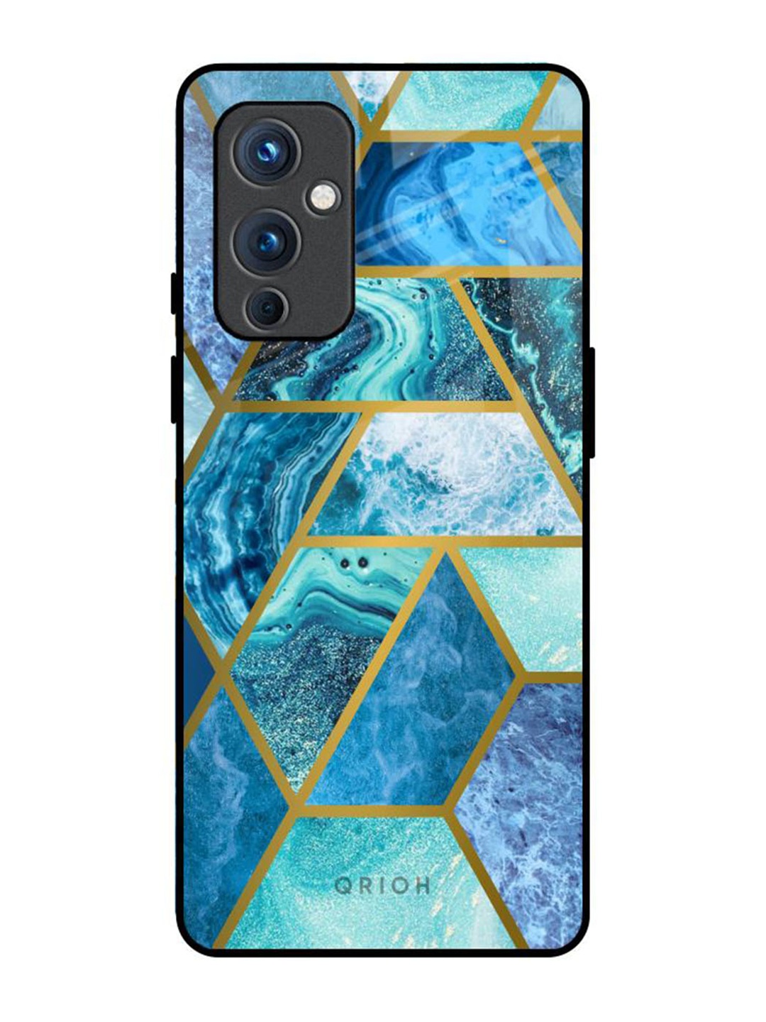 

QRIOH Quirky Printed OnePlus 9 Back Case Mobile Accessories, Blue