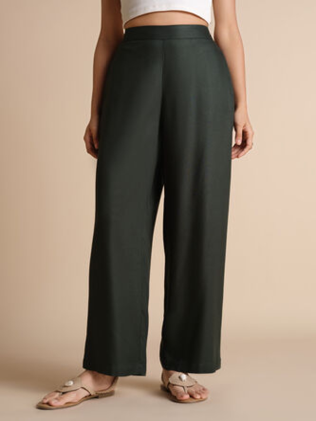 

Global Desi Women Trousers, Green