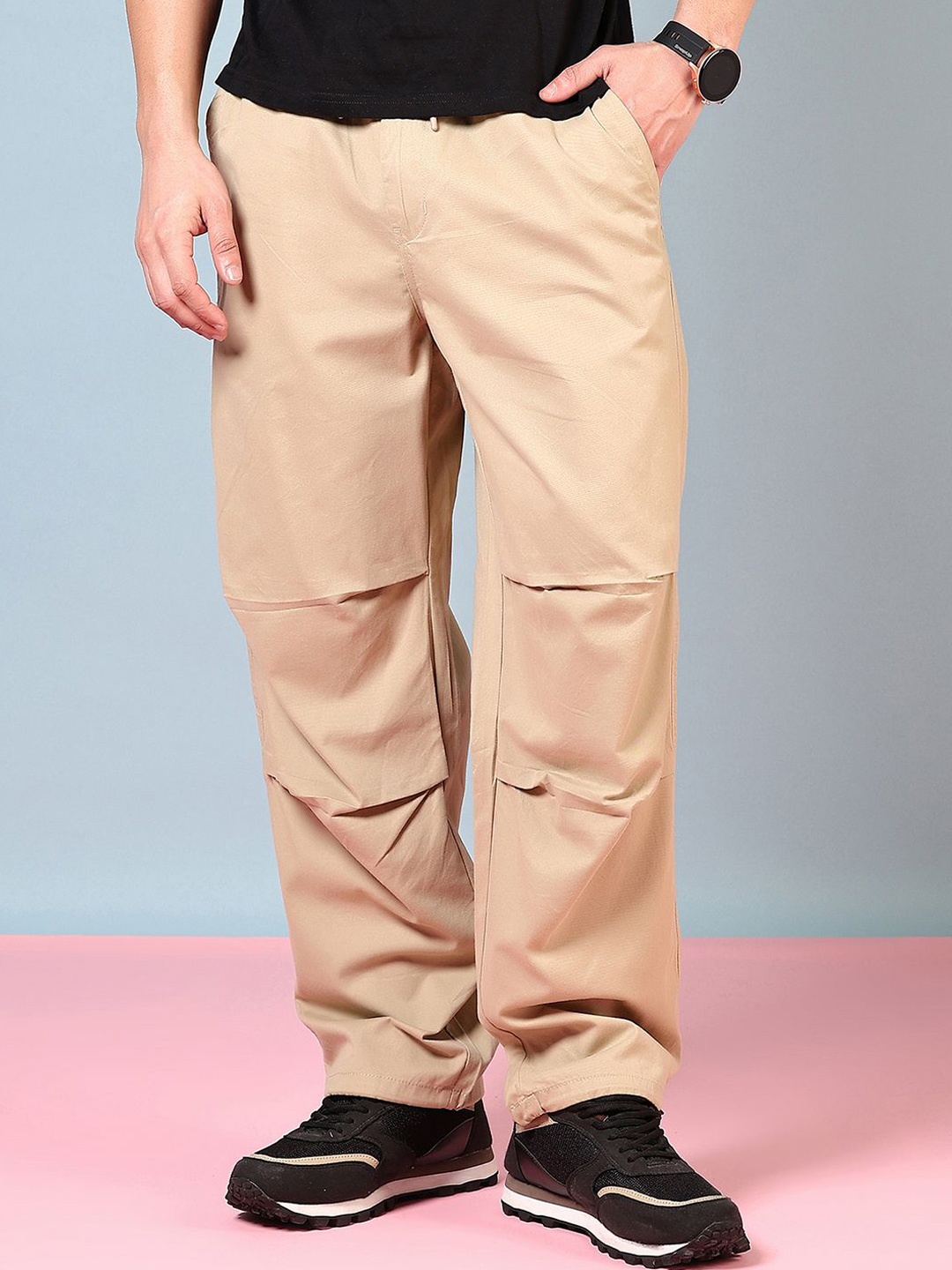 

V-Mart Men Chinos Trousers, Beige