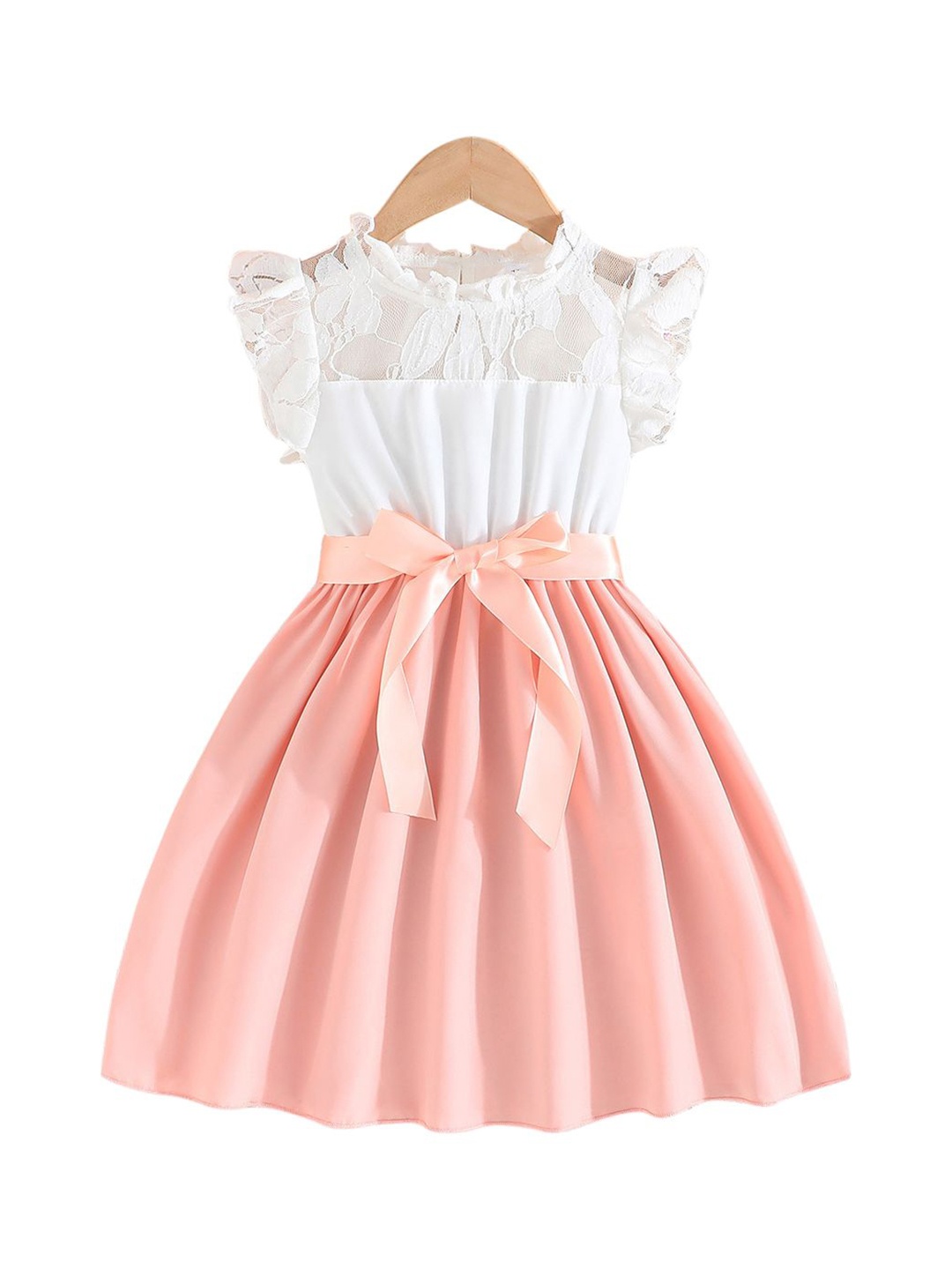 

StyleCast x Revolte Colourblocked A-Line Dress, Pink