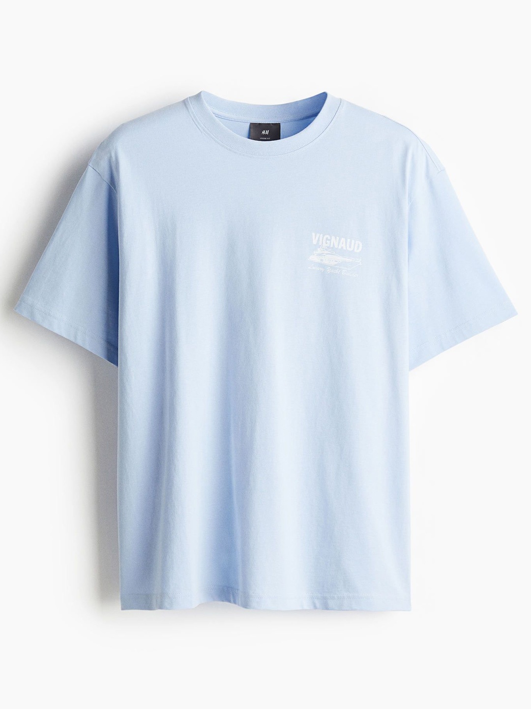 

H&M Loose Fit Printed T-shirt, Blue
