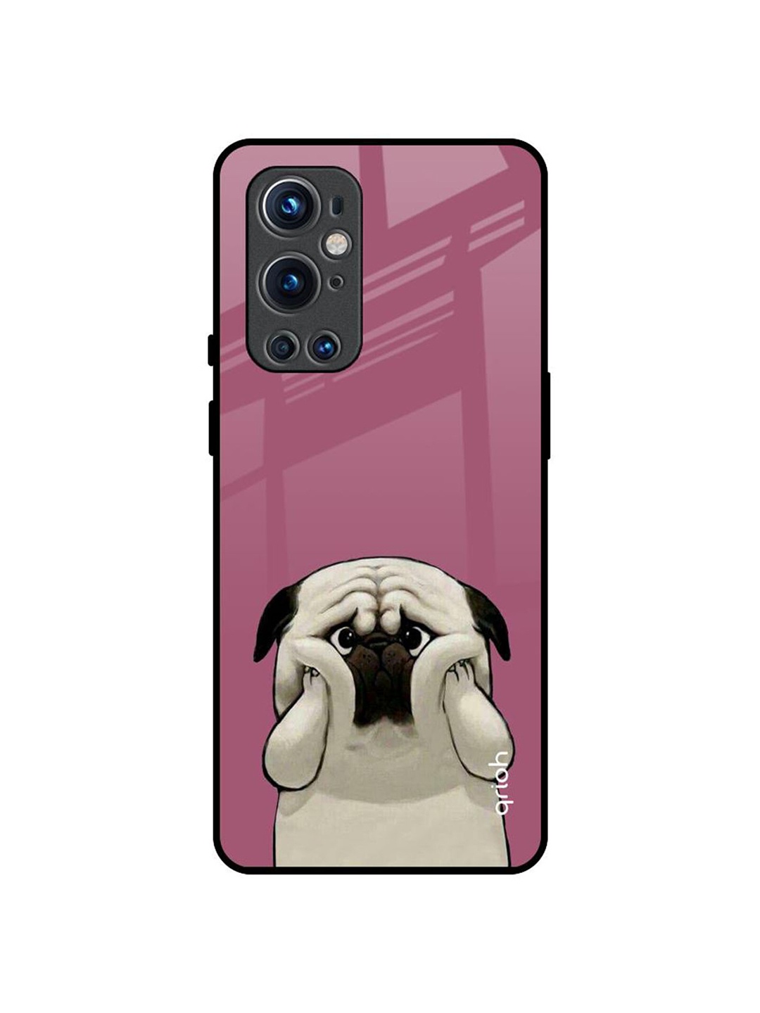 

QRIOH Quirky Printed OnePlus 9 pro Back Case Mobile Accessories, Pink