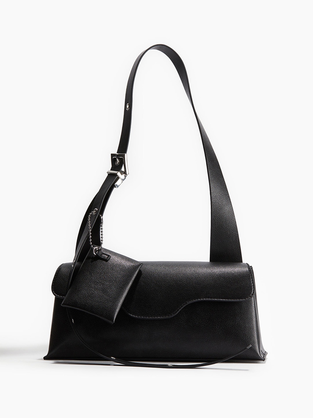 

H&M Shoulder Bag With Pouch, Black