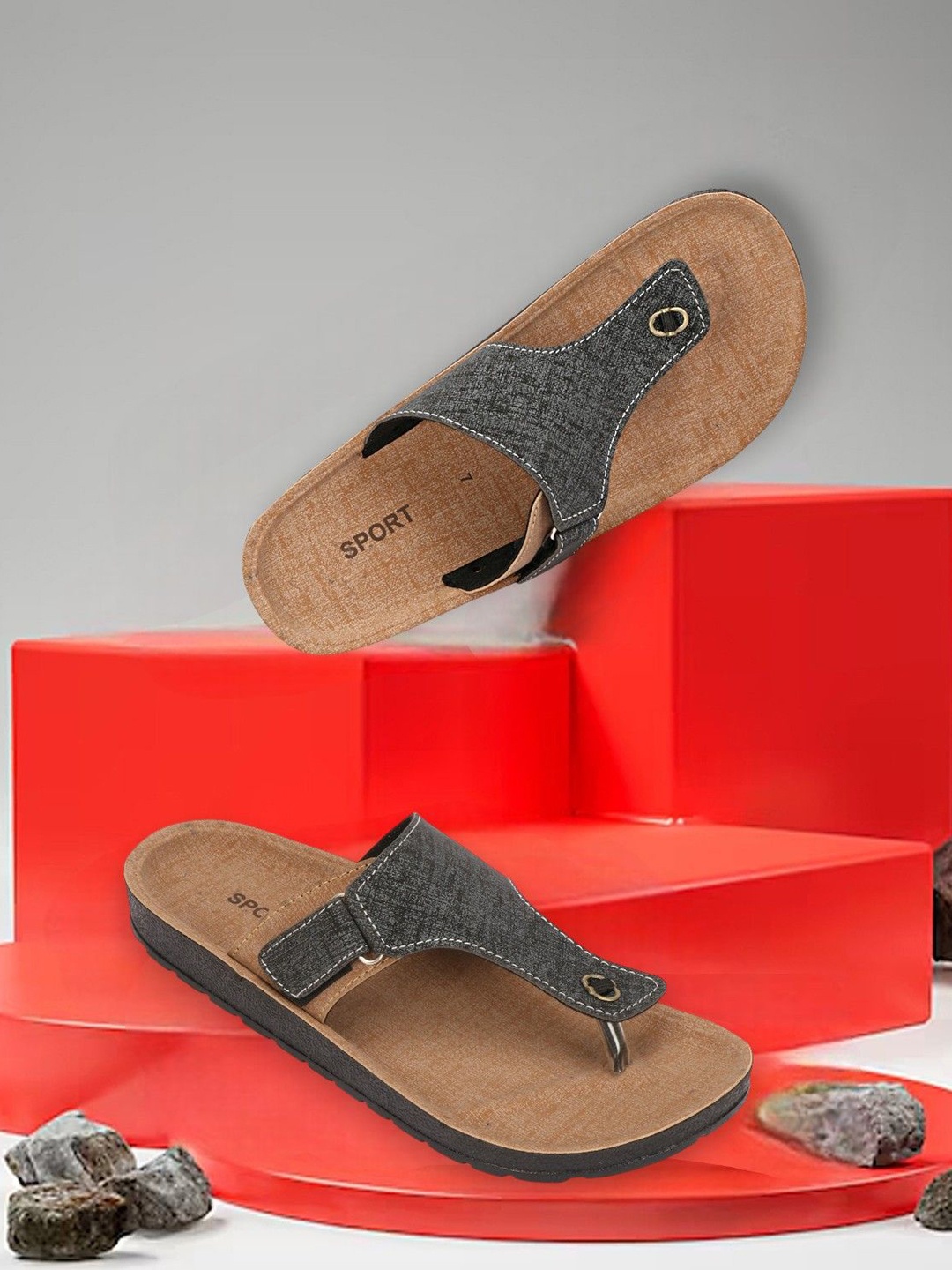 

Genial Men Comfort Sandals, Brown