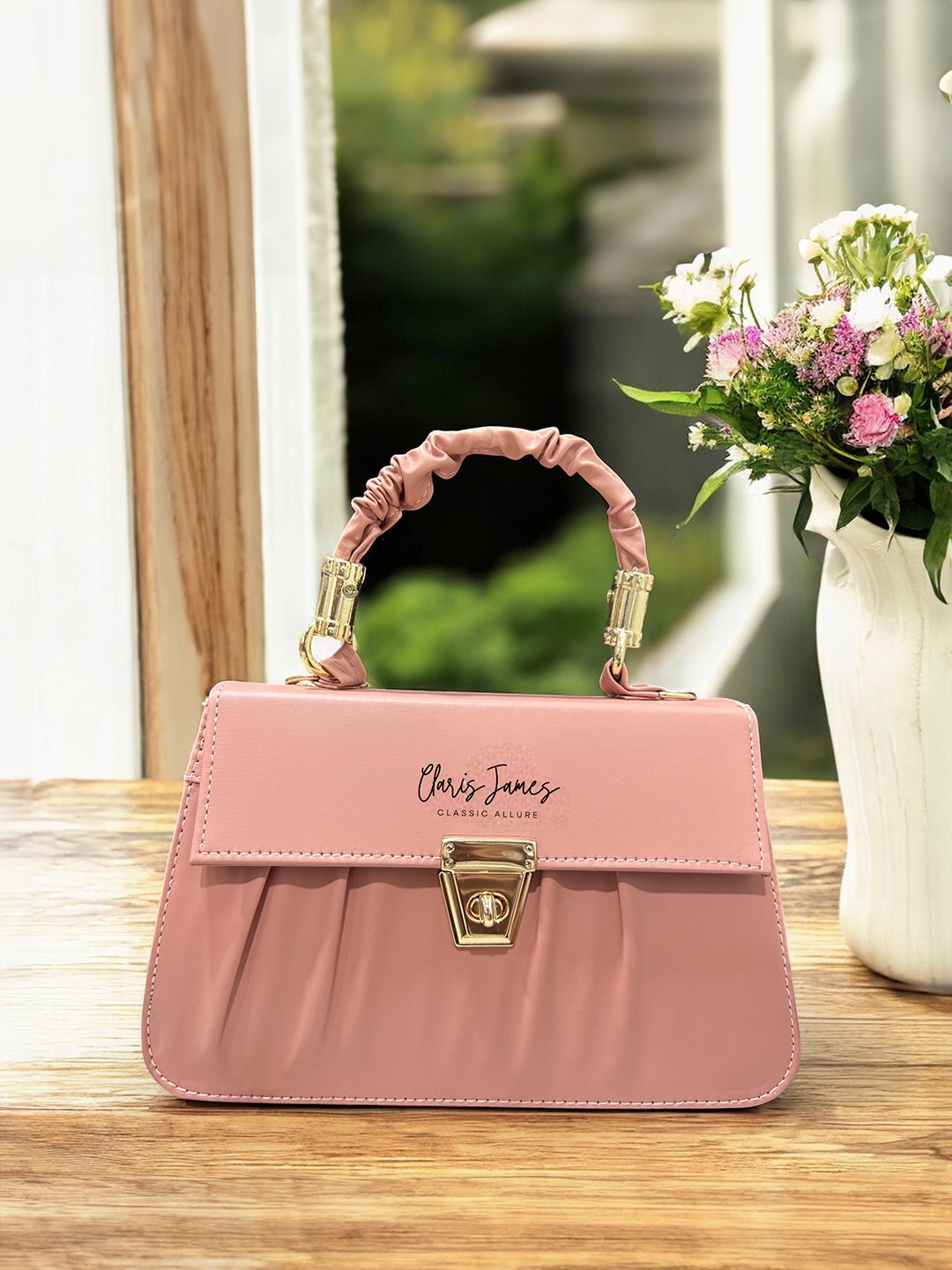 

CLARIS JAMES PU Sling Bag, Pink