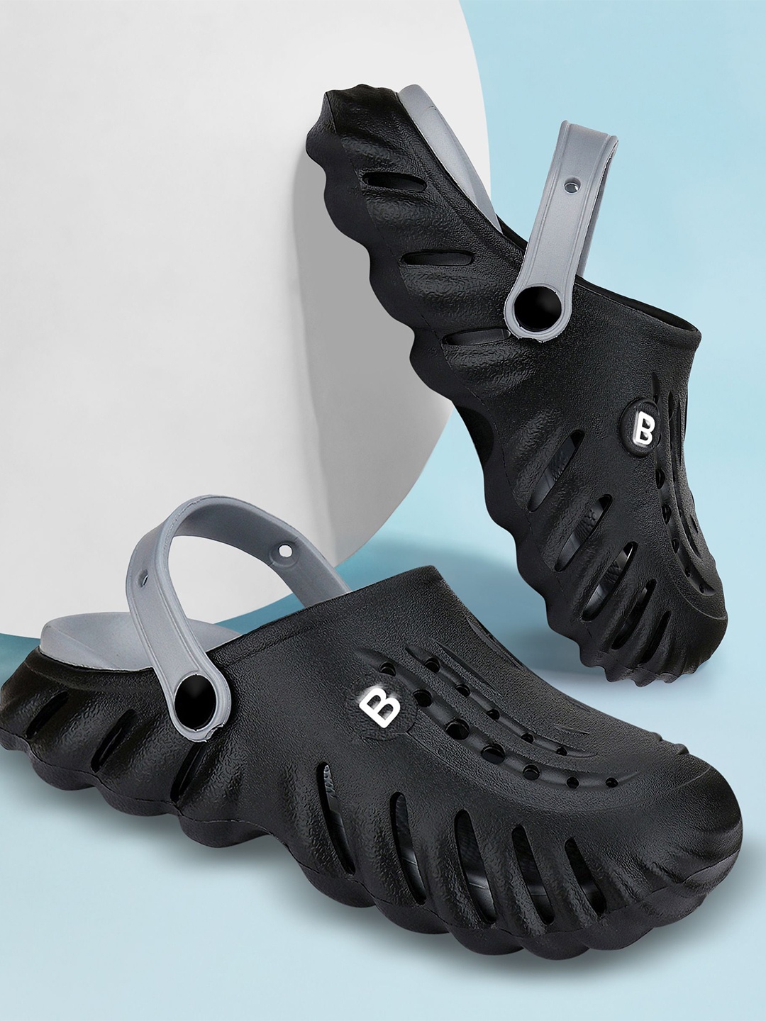 

BERSACHE Boys Pack Of 2 Clogs Flip-Flops, Black