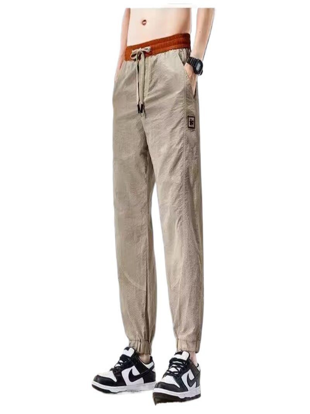 

HERE&NOW Men Joggers Trousers, Beige