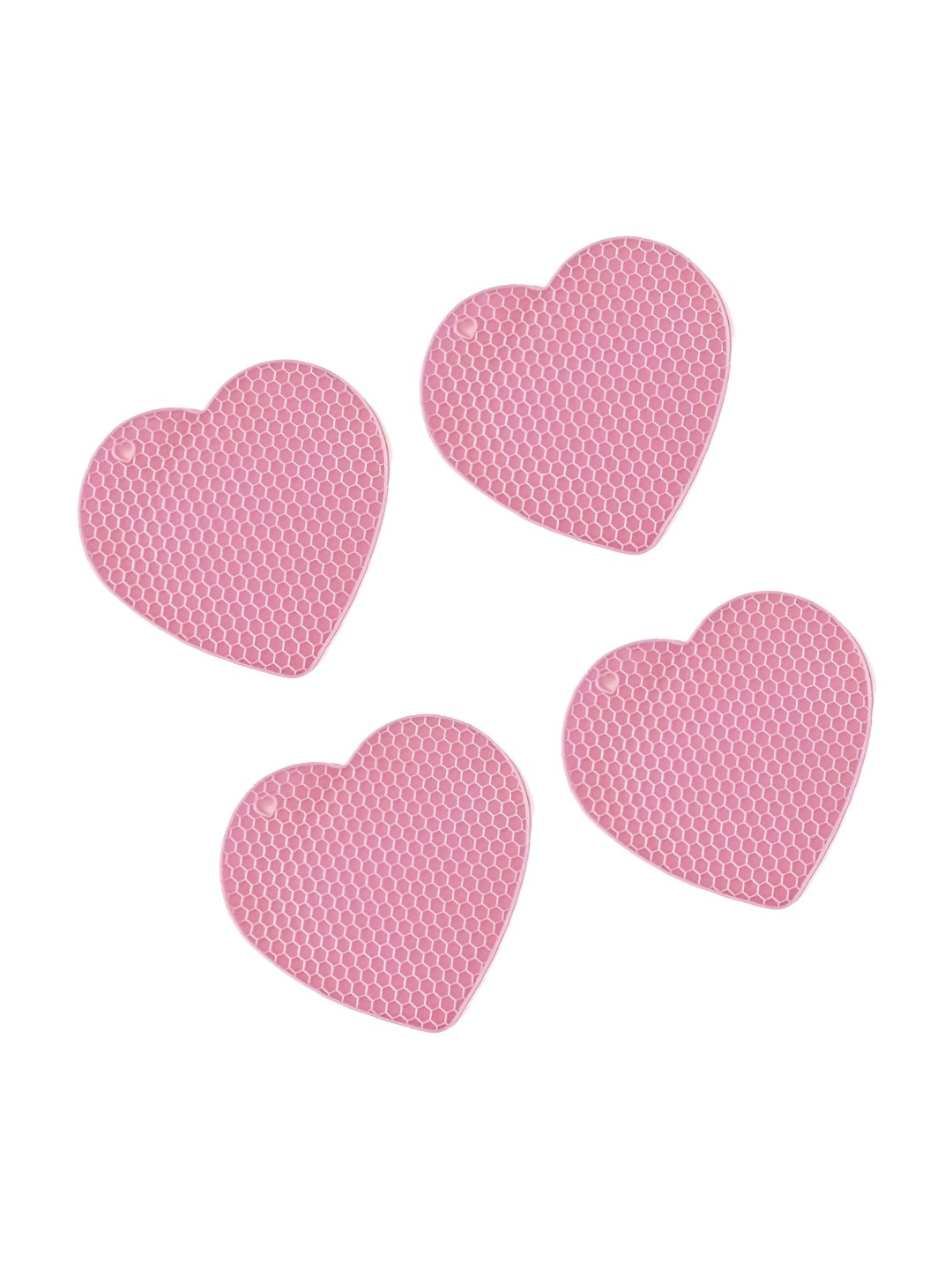 

Baskety Pink 4 Pieces Non-Slip Silicone Trivets