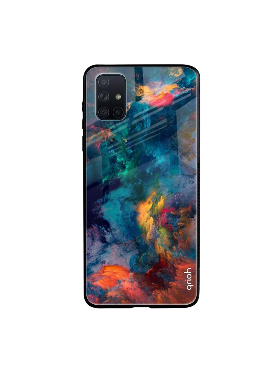 

QRIOH Quirky Printed Samsung Galaxy A71 Back Case Mobile Accessories, Blue