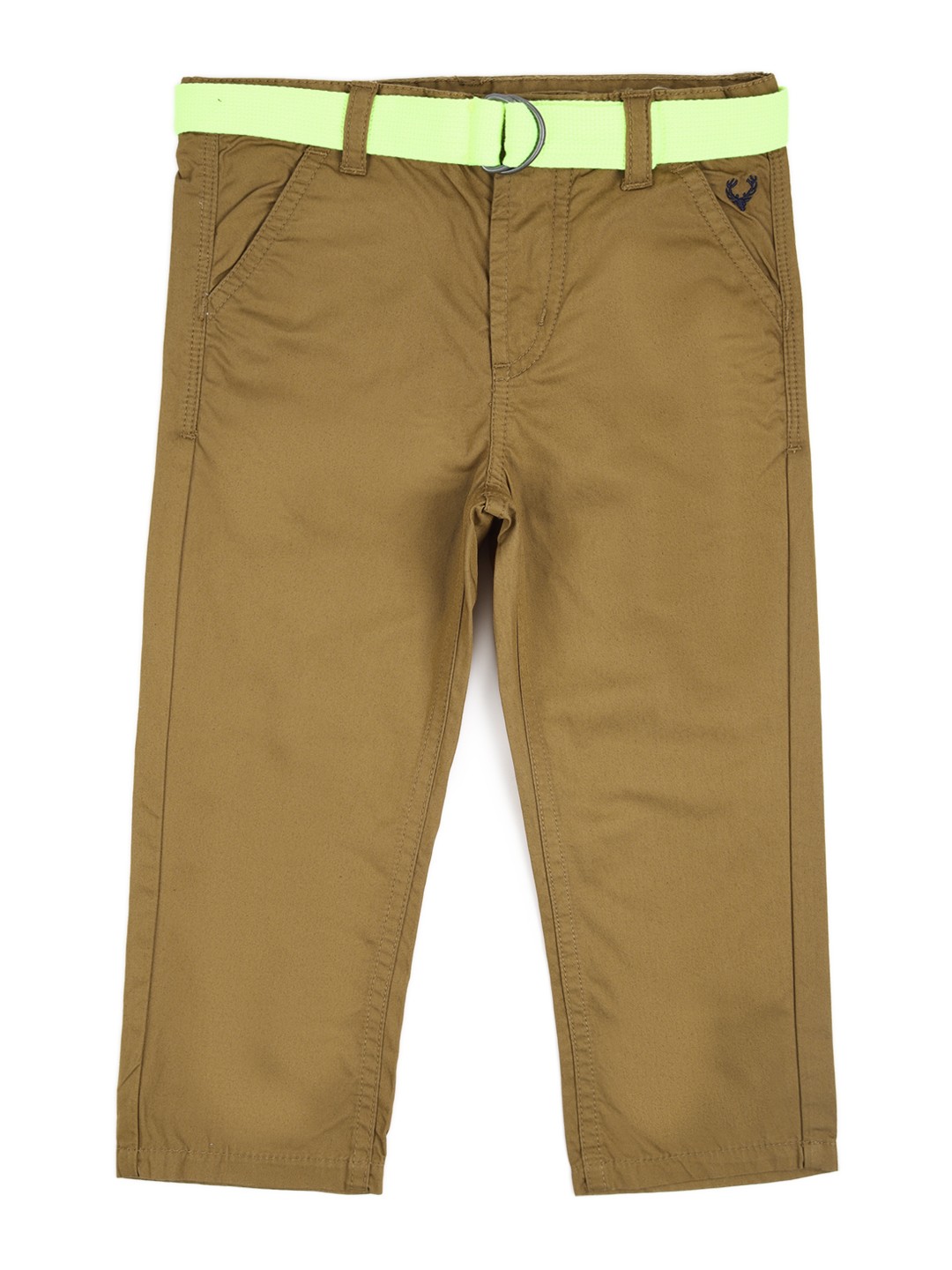 

Allen Solly Junior Boys Slim Fit Trousers, Khaki