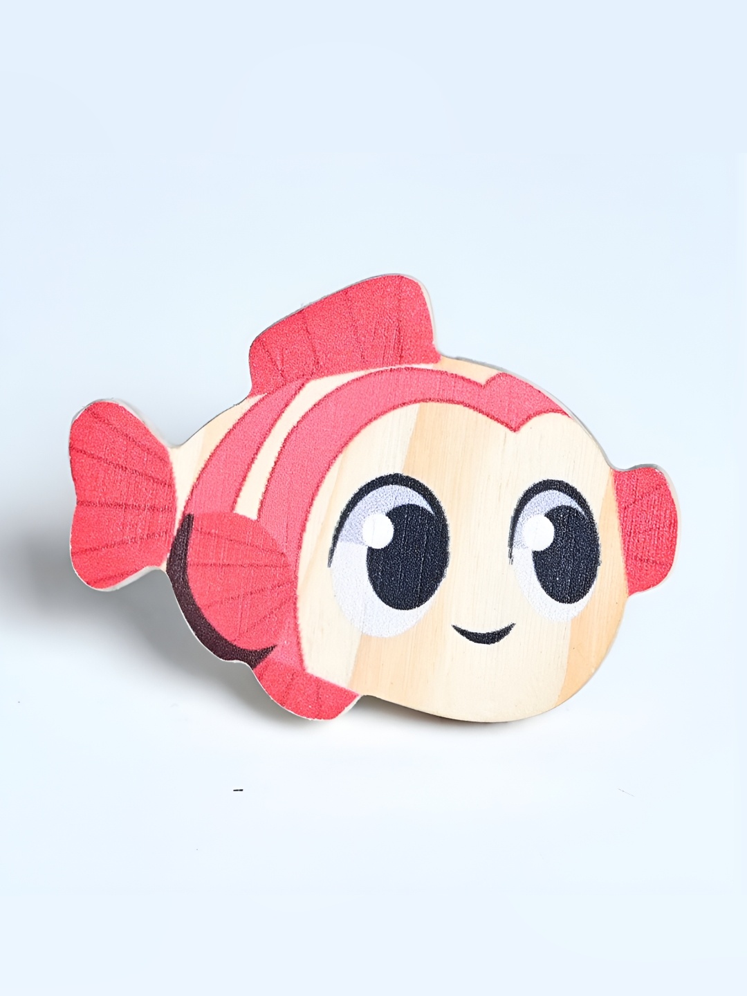

Pinch of Pretty Pink and Beige Wooden Fish Knob