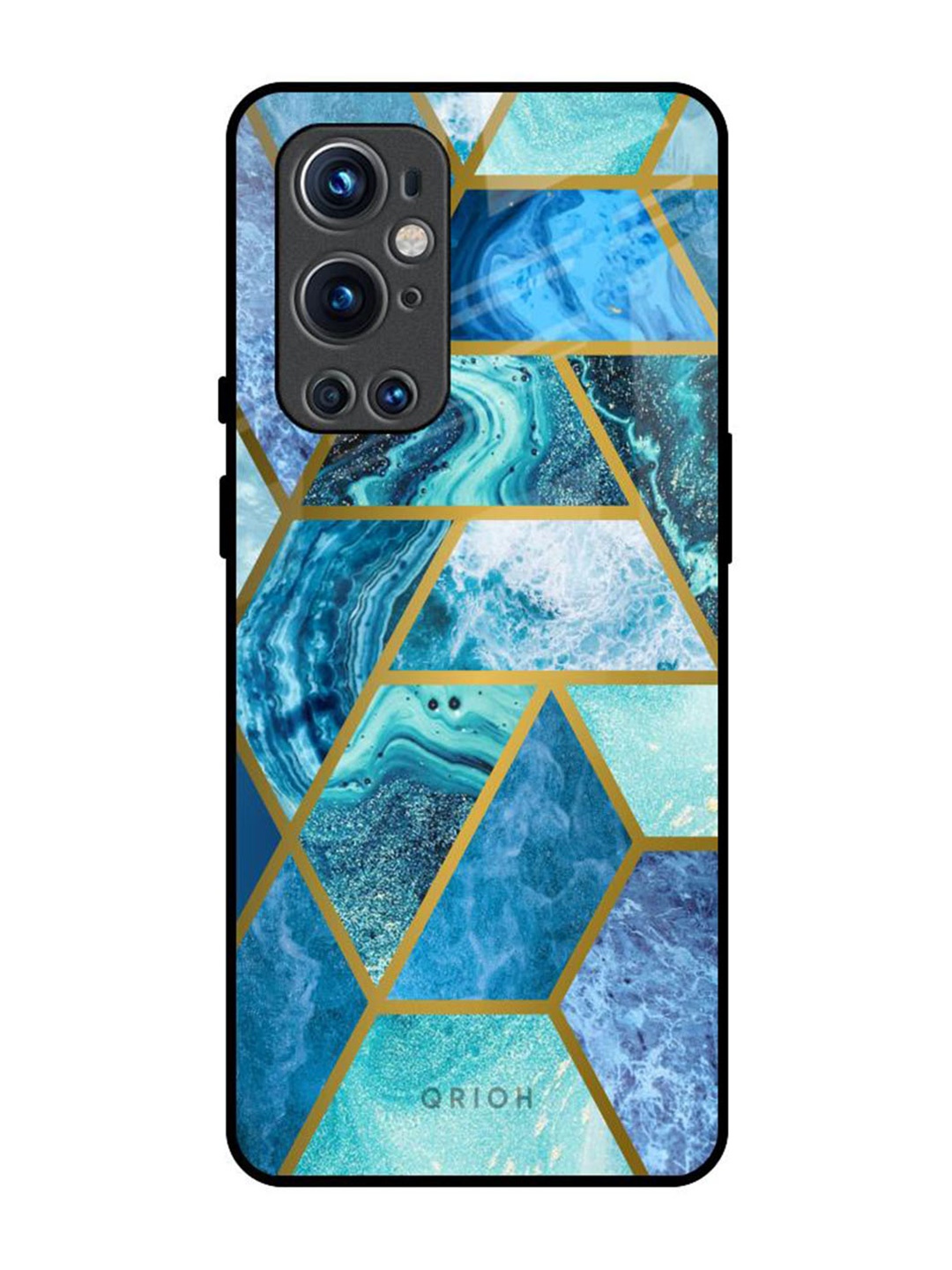 

QRIOH Quirky Printed OnePlus 9 pro Back Case Mobile Accessories, Blue
