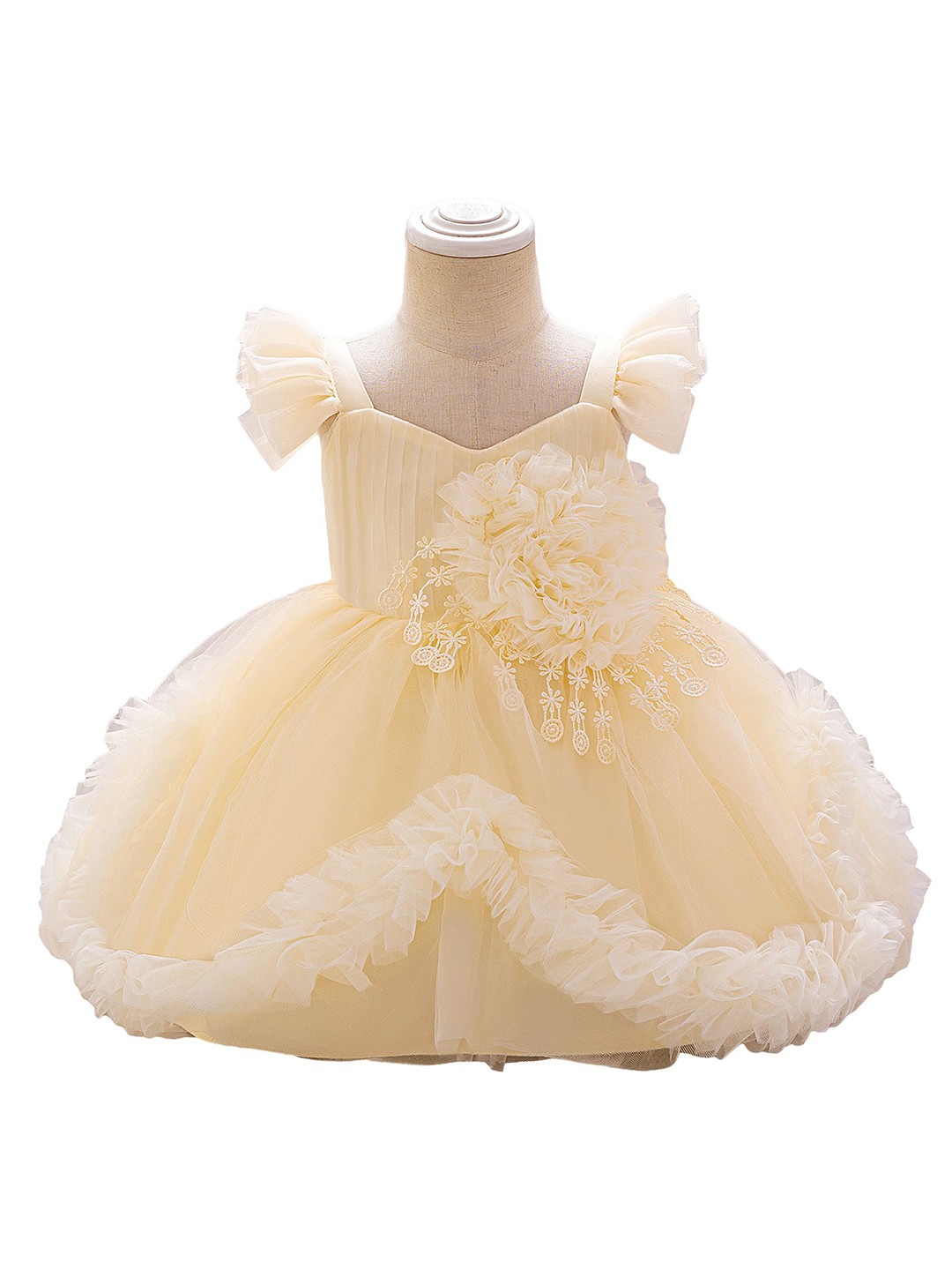 

StyleCast x Revolte Ruffled A-Line Dress, Champagne