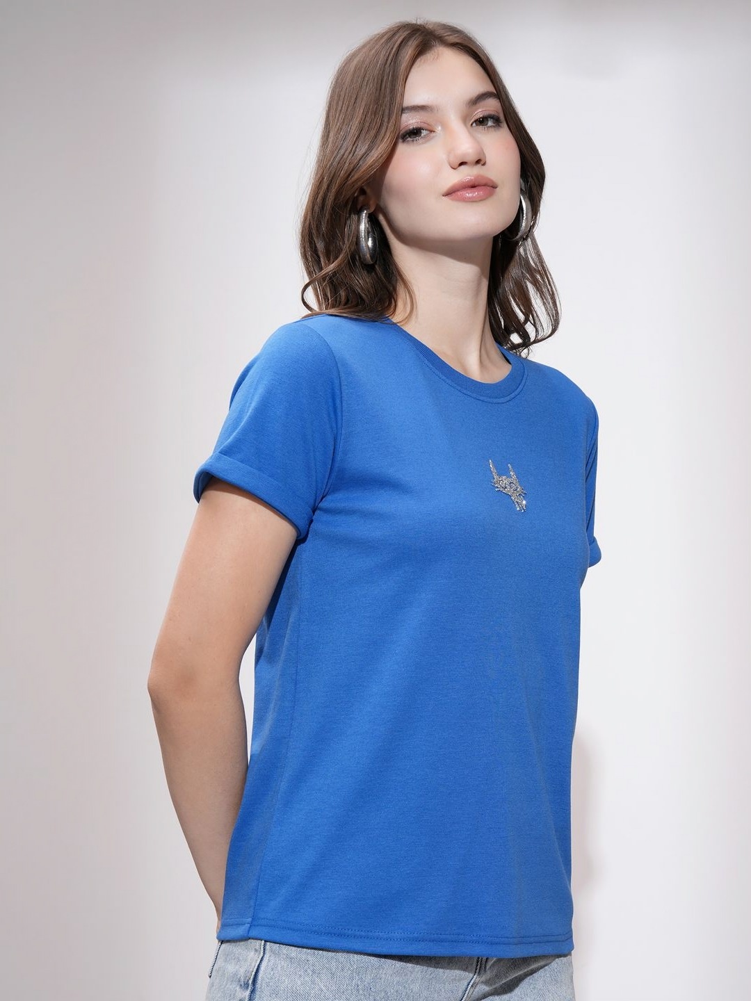 

Tokyo Talkies Women T-shirt, Blue