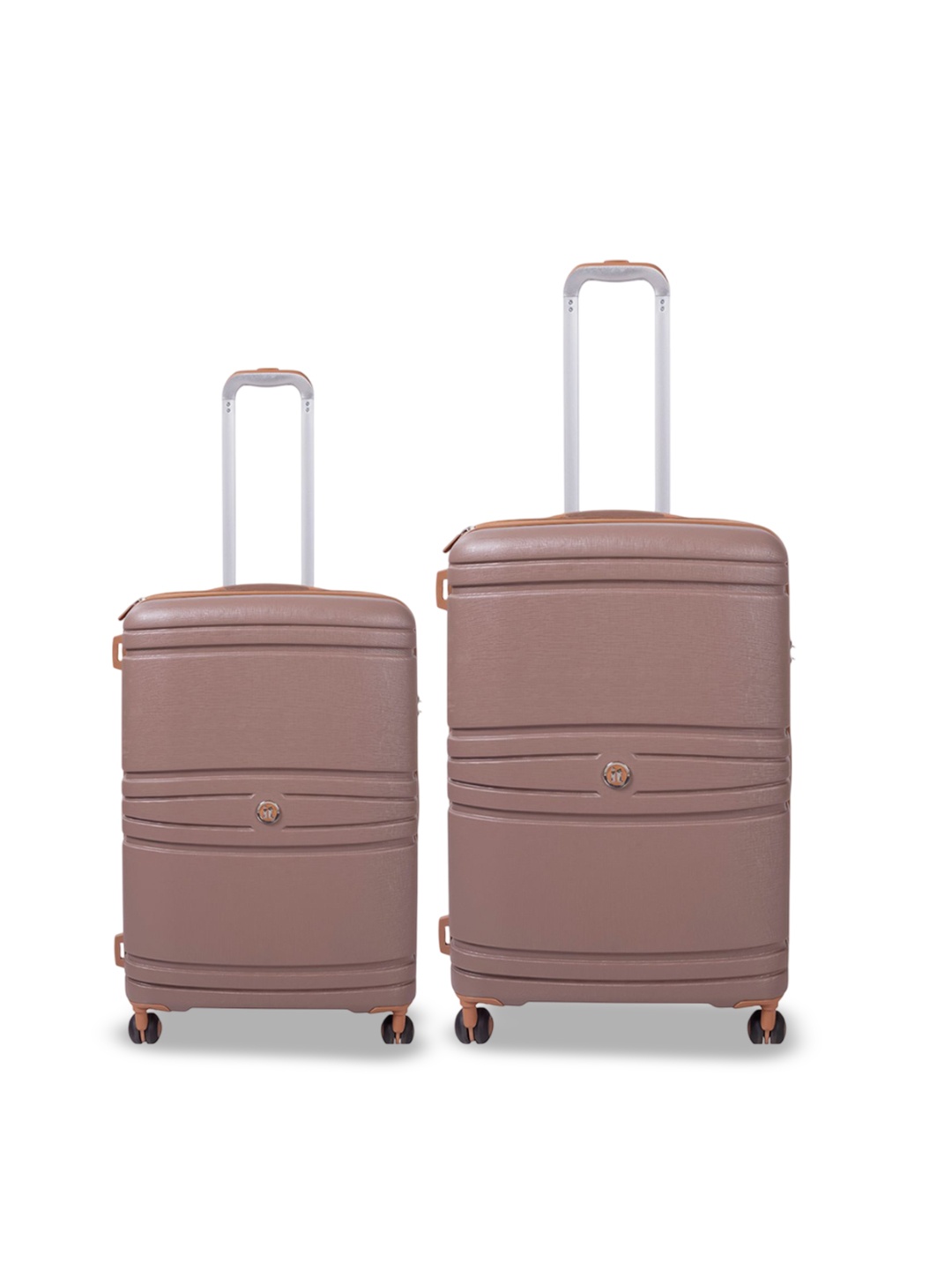 

IT luggage Quintessential Set Of 2 Textured Hard-Sided Trolley, Brown